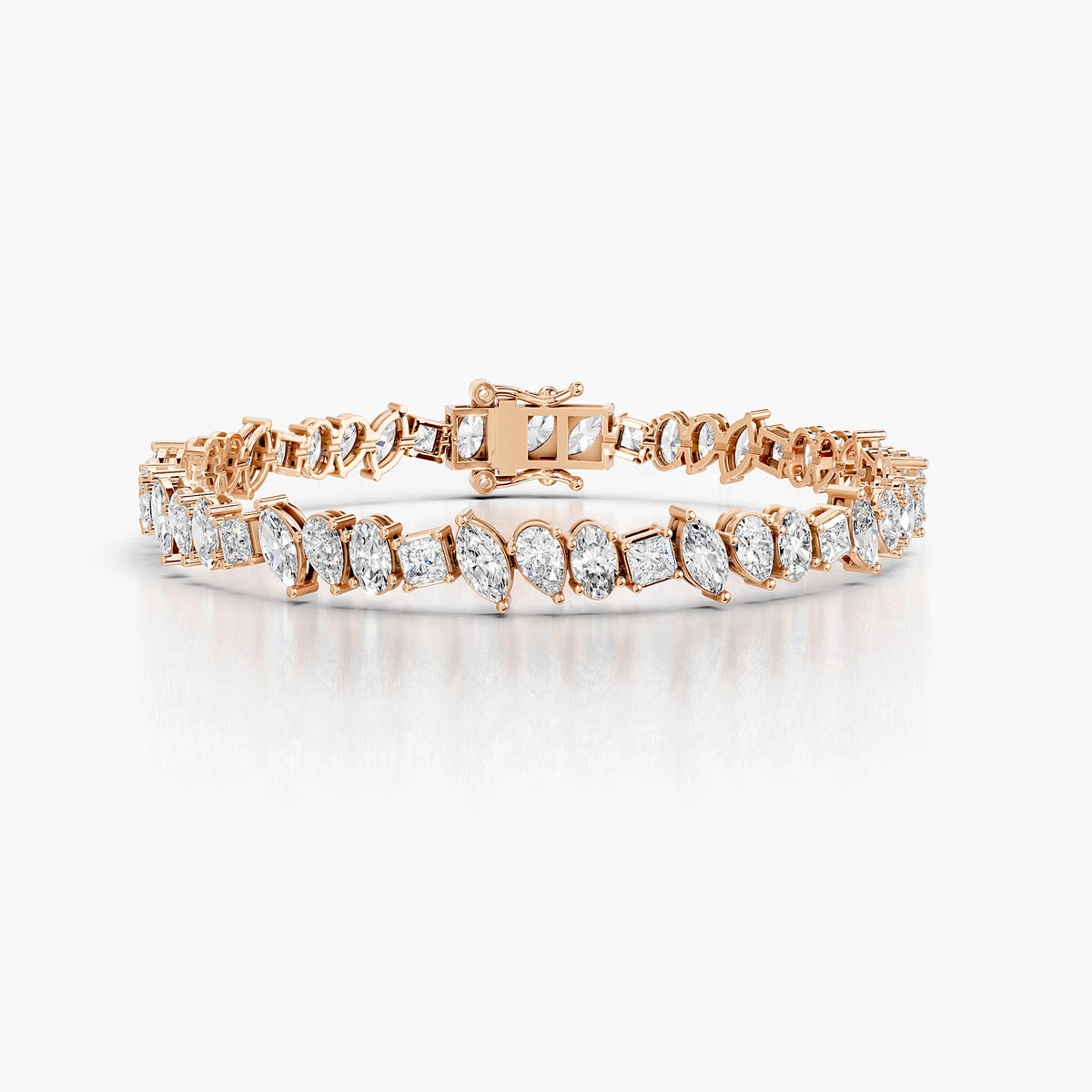 Liora Mixed-Cut Diamond Tennis Bracelet
