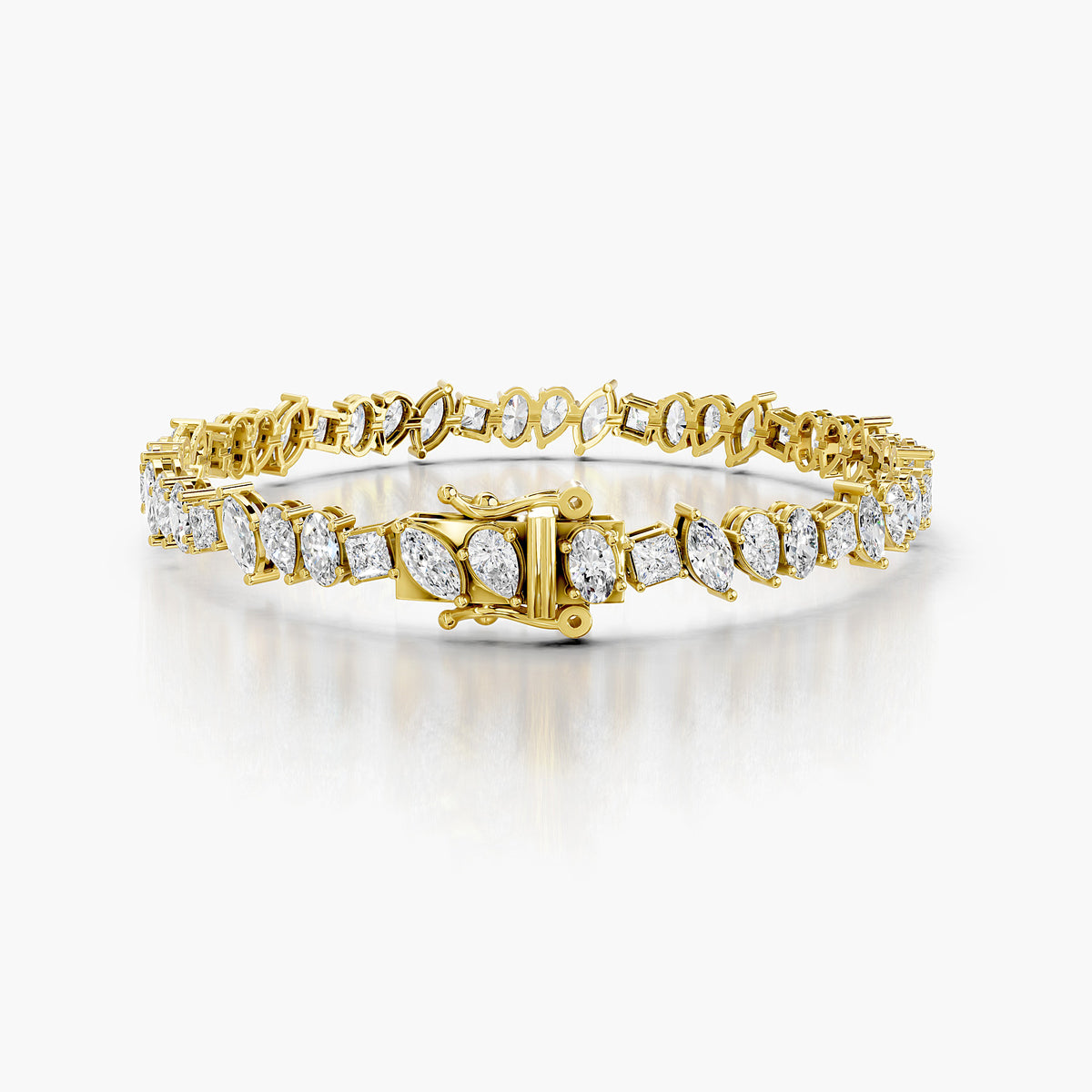 Liora Mixed-Cut Diamond Tennis Bracelet