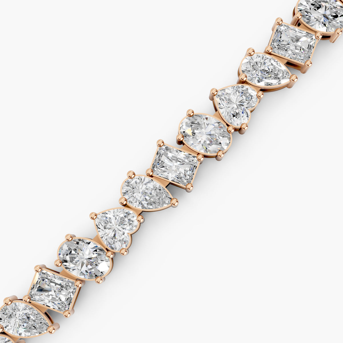 Esme Mixed-Cut Diamond Tennis Bracelet