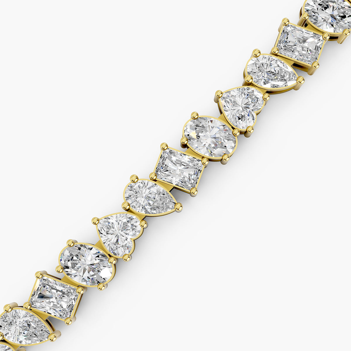 Esme Mixed-Cut Diamond Tennis Bracelet