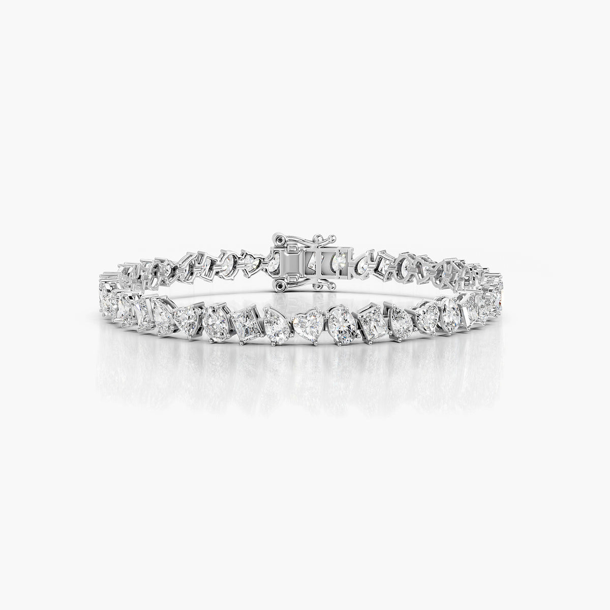 Amelie Mixed-Cut Diamond Tennis Bracelet