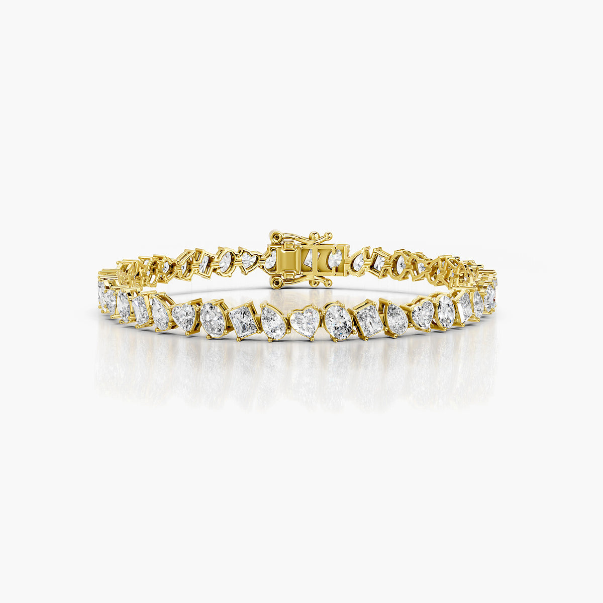 Amelie Mixed-Cut Diamond Tennis Bracelet