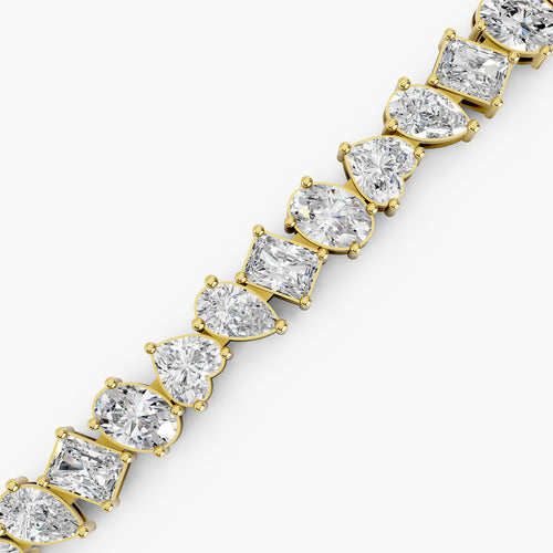 Amelie Mixed-Cut Diamond Tennis Bracelet