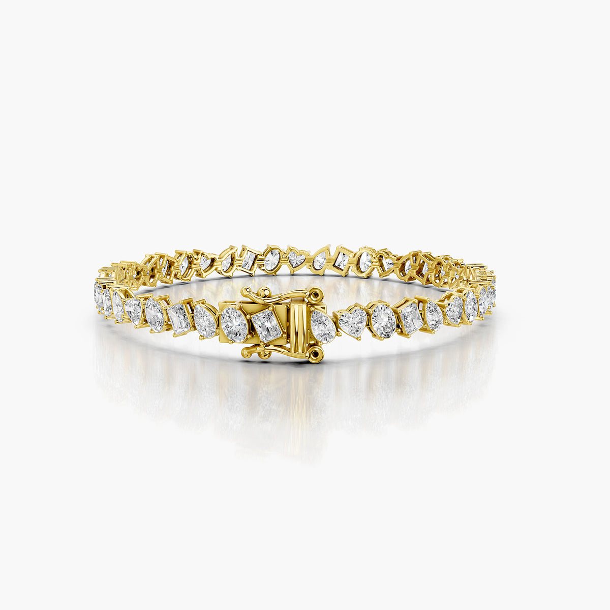 Amelie Mixed-Cut Diamond Tennis Bracelet