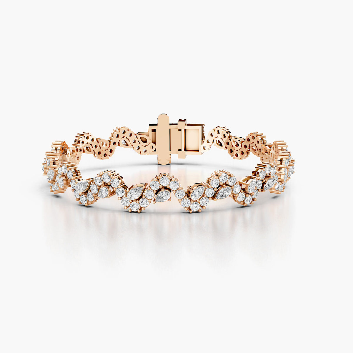 Flora Floral Diamond Tennis Bracelet