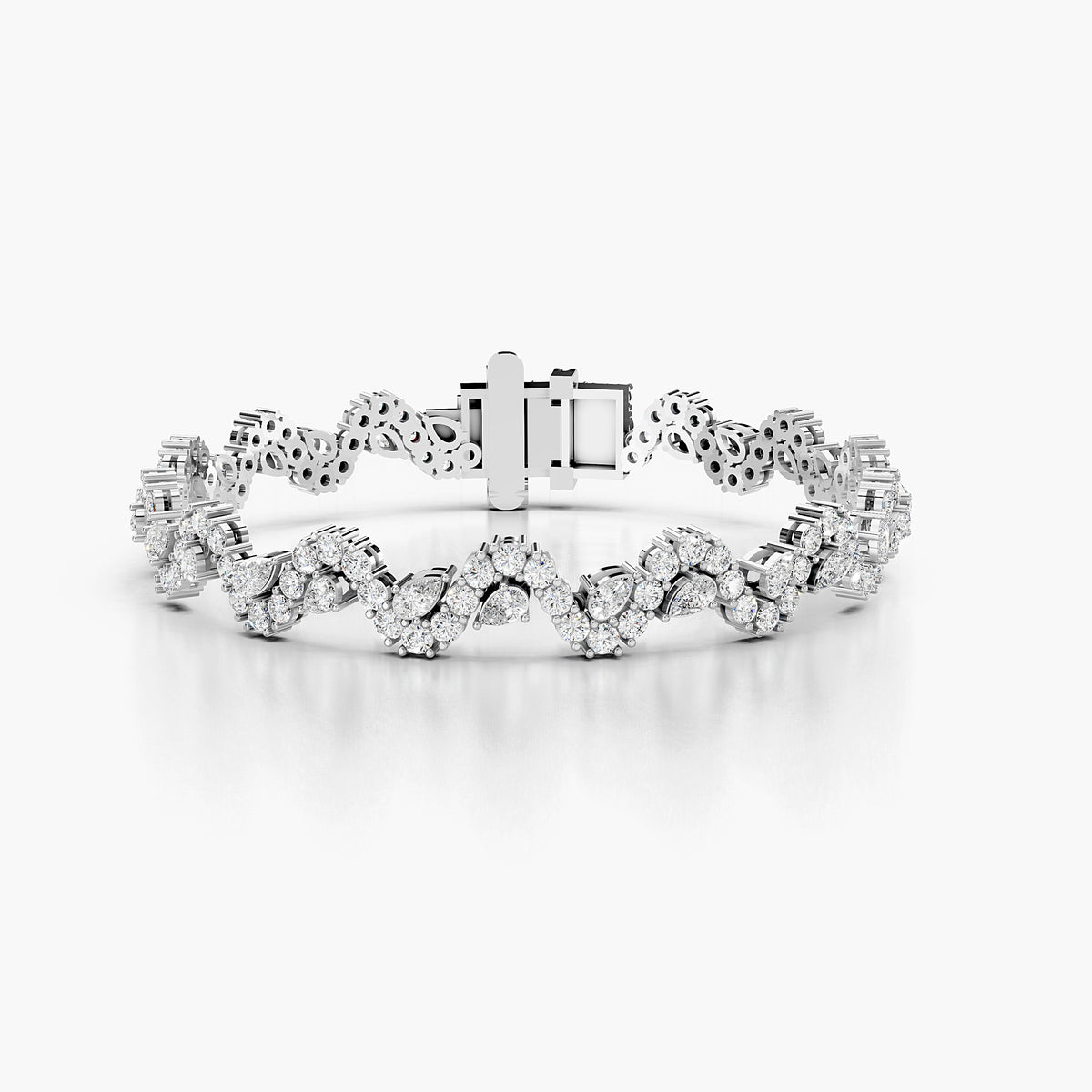 Flora Floral Diamond Tennis Bracelet