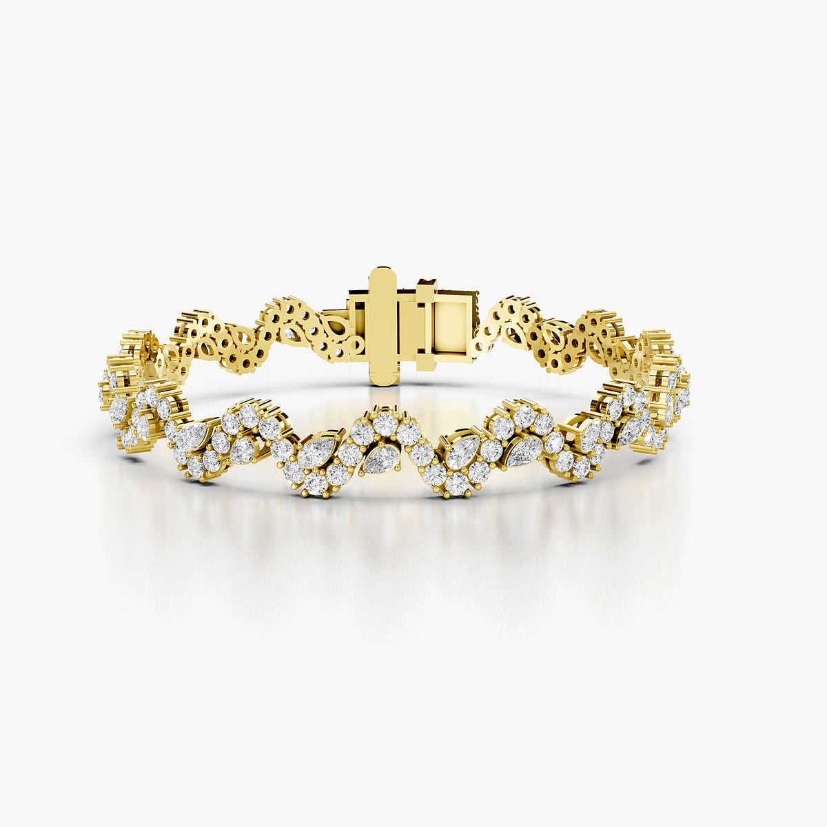 Flora Floral Diamond Tennis Bracelet
