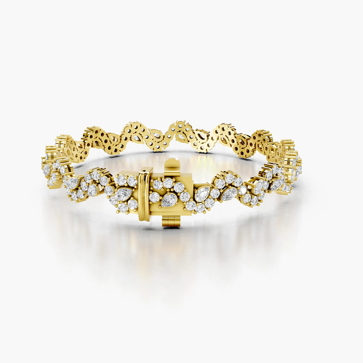 Flora Floral Diamond Tennis Bracelet