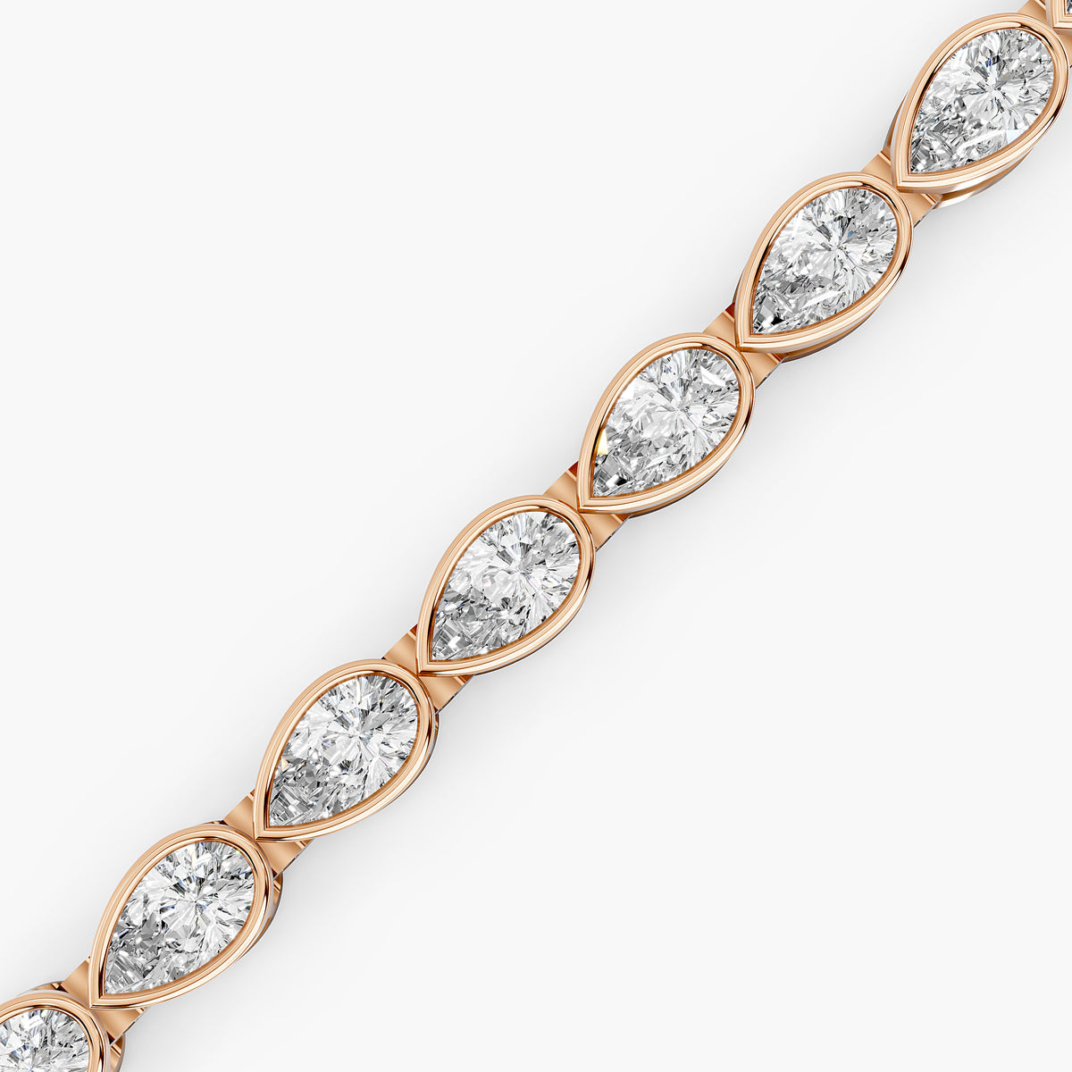 Nadia Pear Diamond Tennis Bracelet