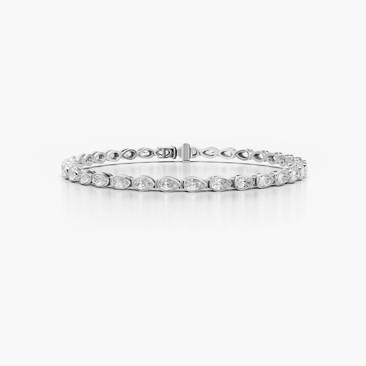 Nadia Pear Diamond Tennis Bracelet