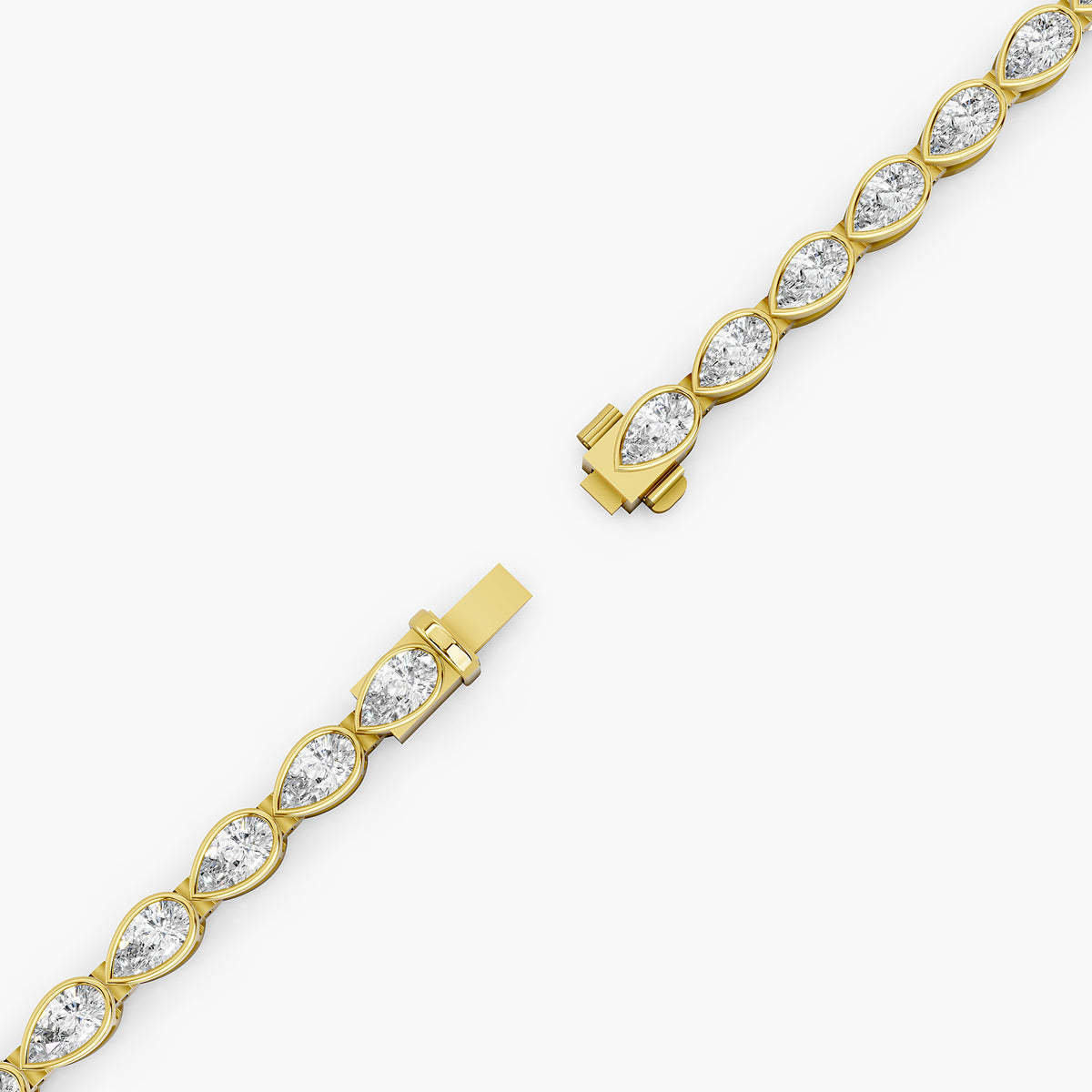 Nadia Pear Diamond Tennis Bracelet