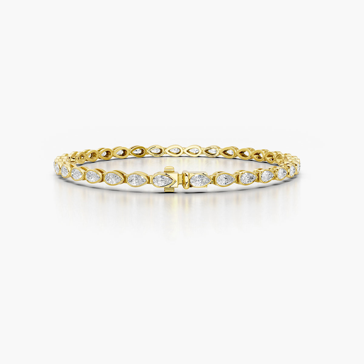 Nadia Pear Diamond Tennis Bracelet
