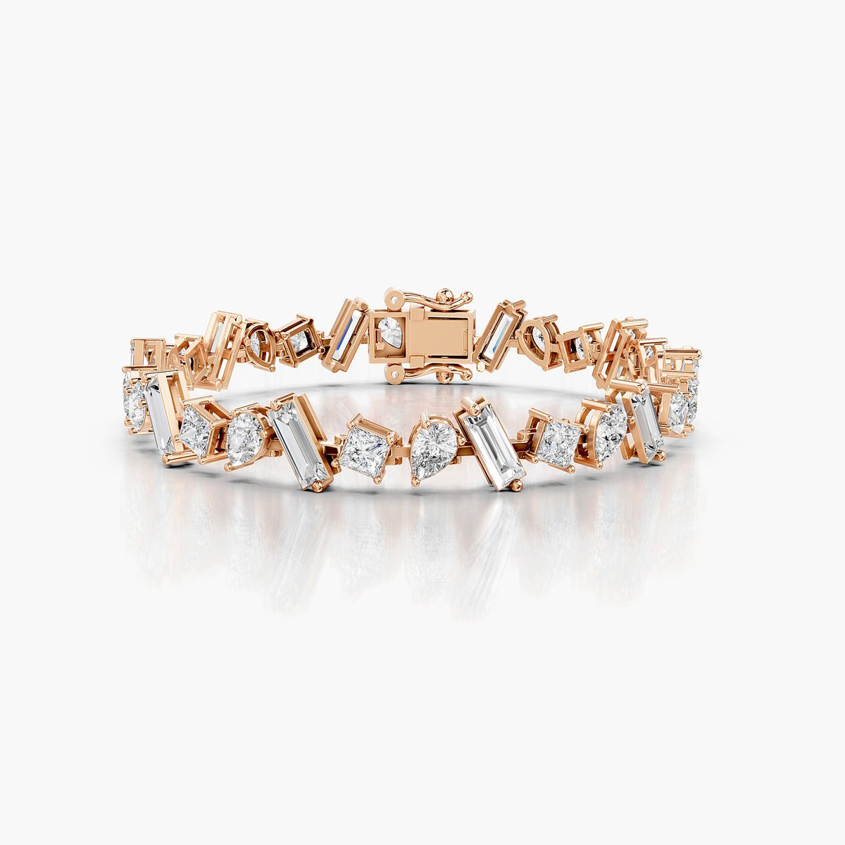 Clara Mixed-Cut Diamond Tennis Bracelet