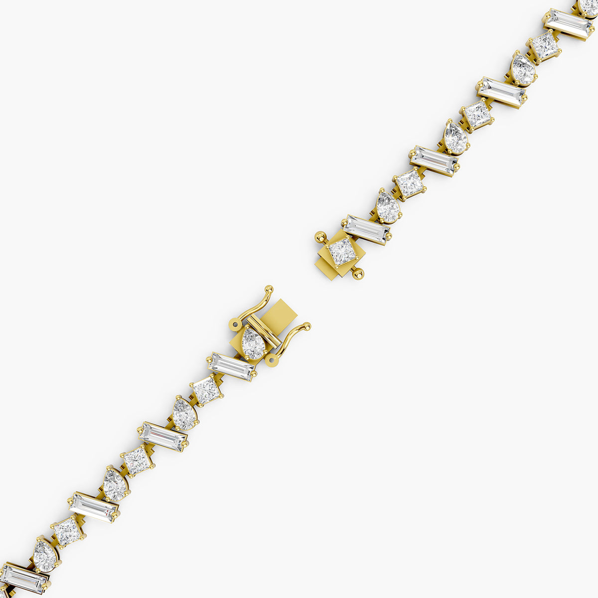 Clara Mixed-Cut Diamond Tennis Bracelet