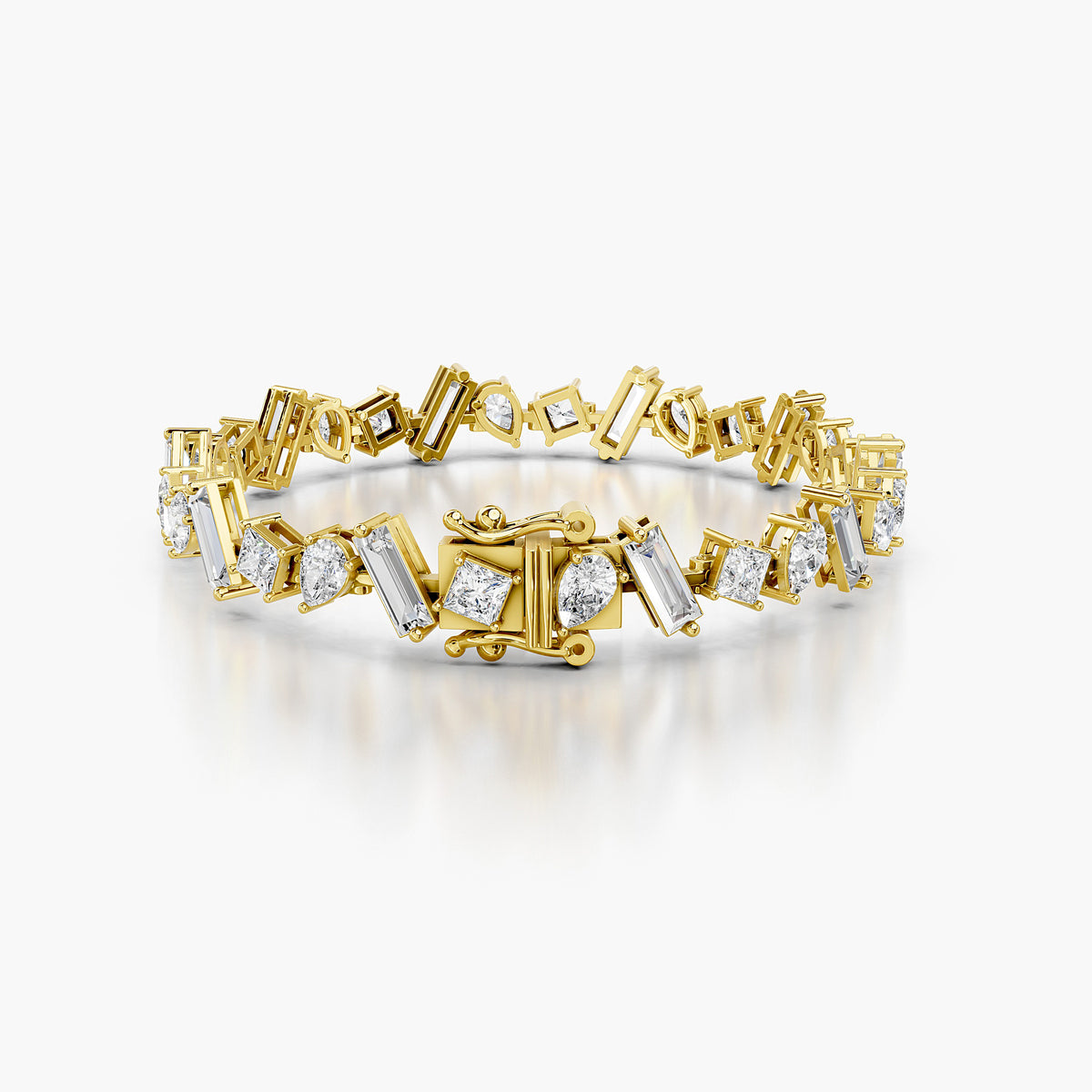 Clara Mixed-Cut Diamond Tennis Bracelet