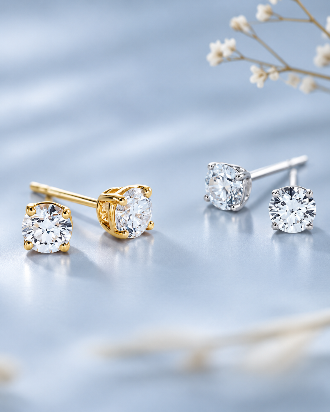 Similar sparkle. Different materials.