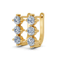 Seraphina Triple Diamond Huggie Earrings