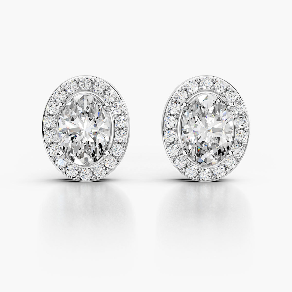Luxury lab-grown diamond earrings by Netcarat