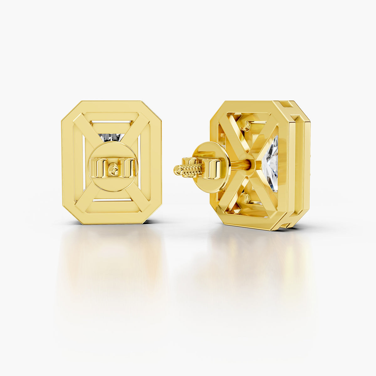 Seraphina Radiant Diamond Halo Earrings