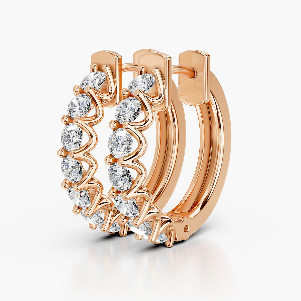 Avencourt Diamond Hoops