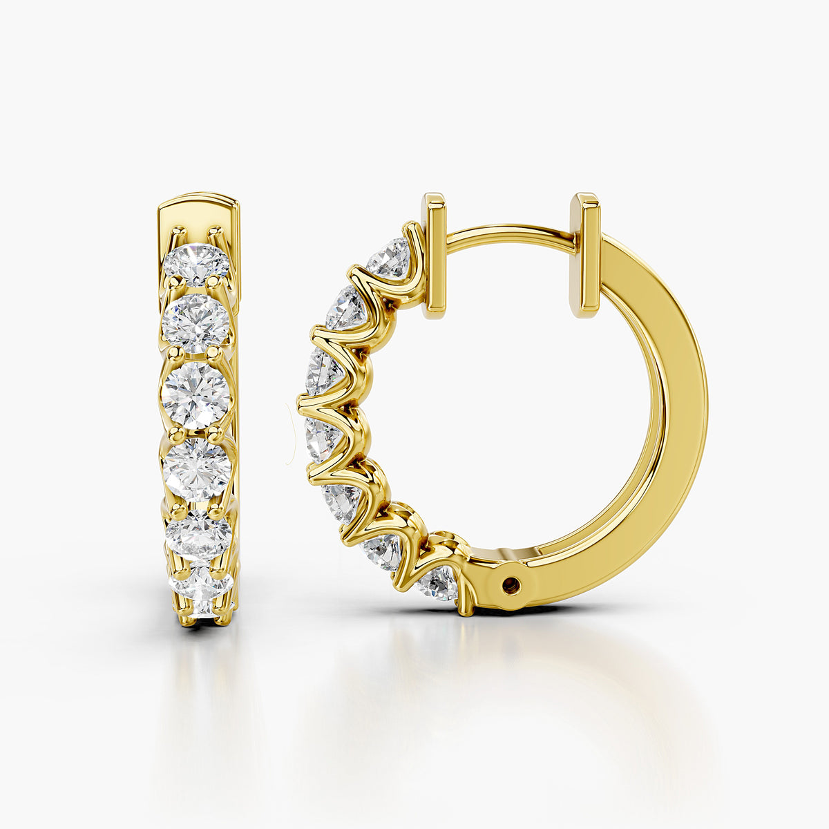 Avencourt Diamond Hoops