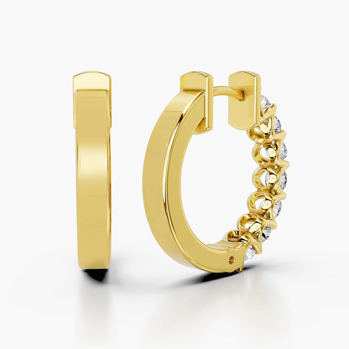 Avencourt Diamond Hoops