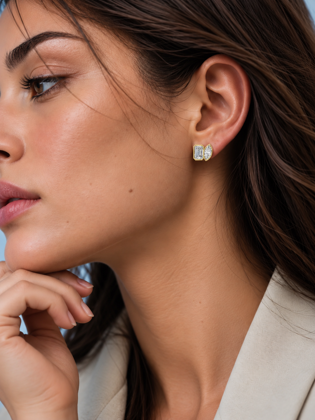 Elysia Duo Stud Earrings
