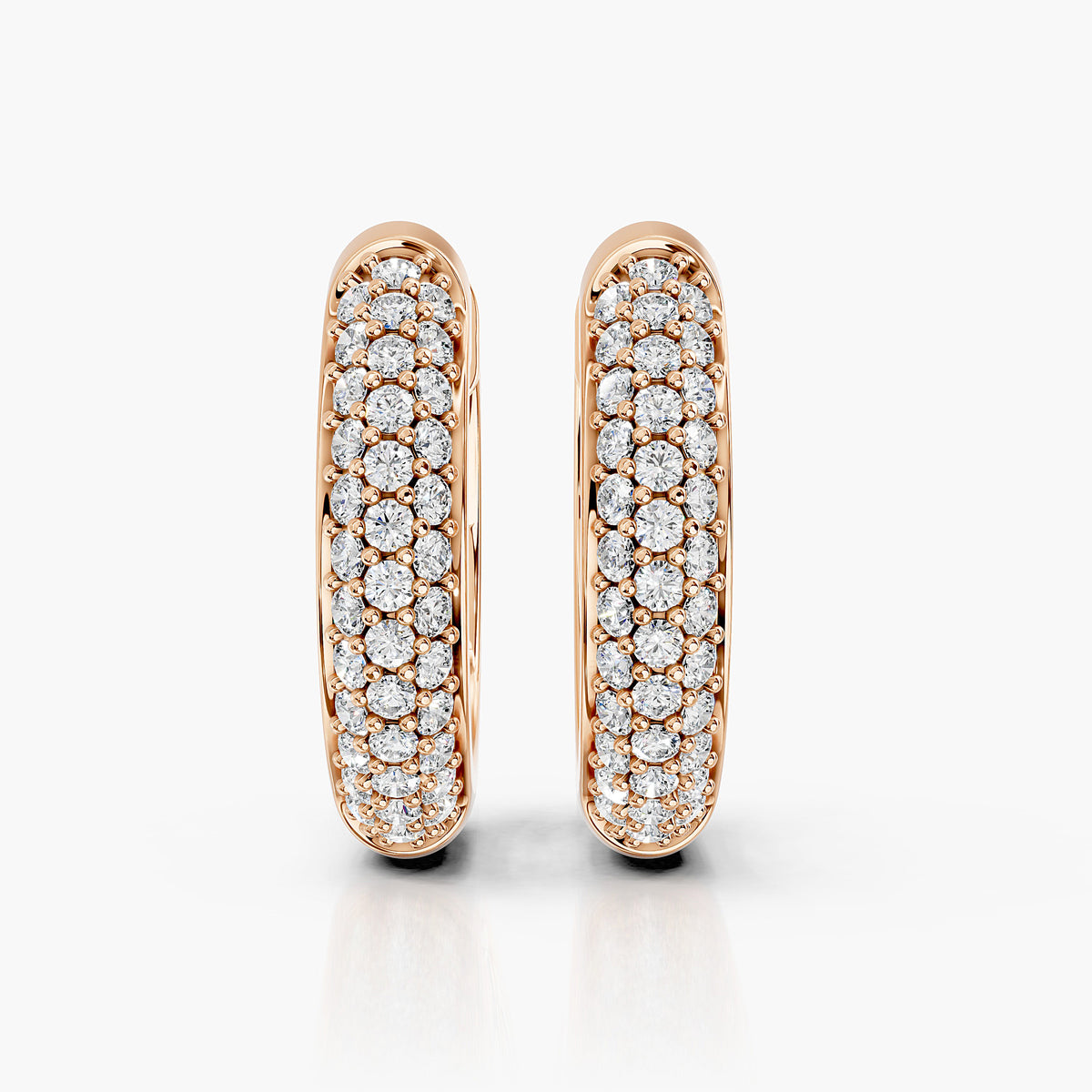 Aurelia Pavé Diamond Hoop Earrings