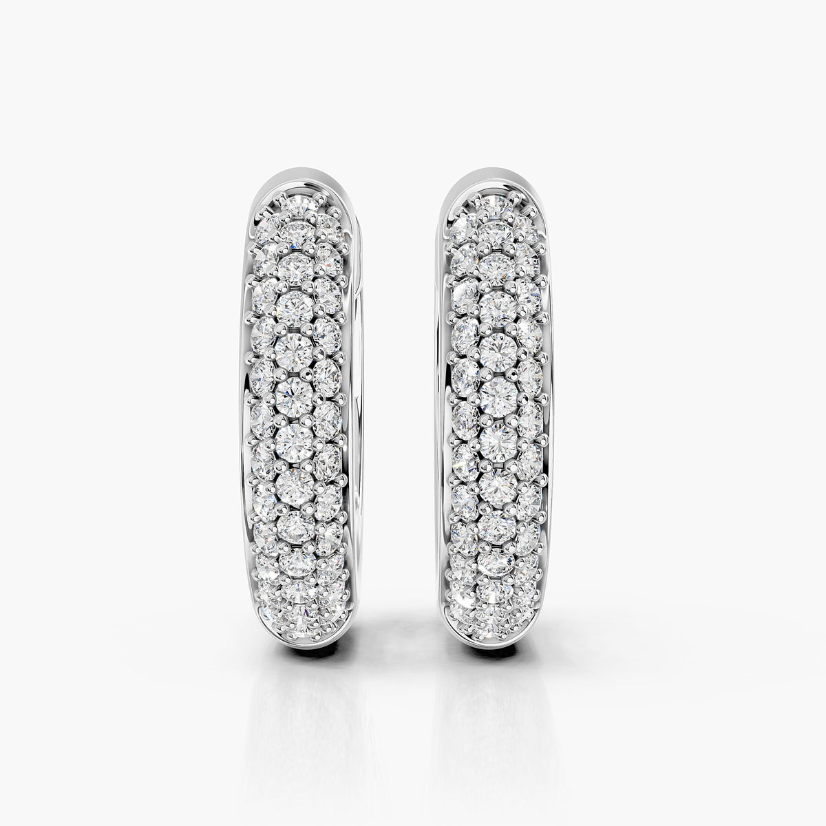 Aurelia Pavé Diamond Hoop Earrings