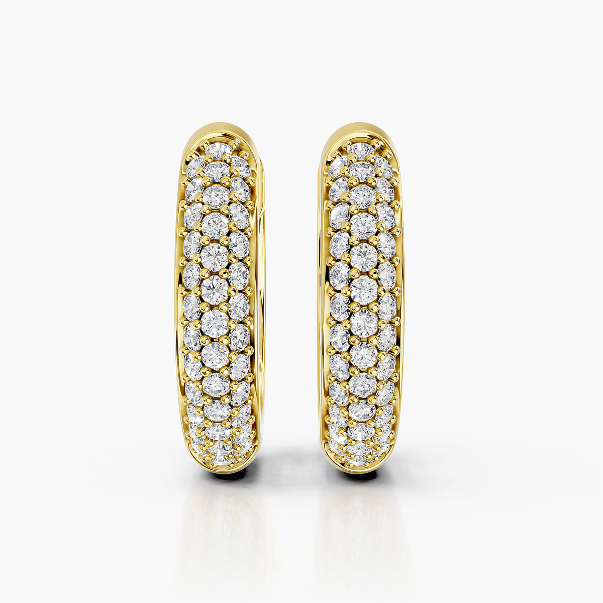 Aurelia Pavé Diamond Hoop Earrings