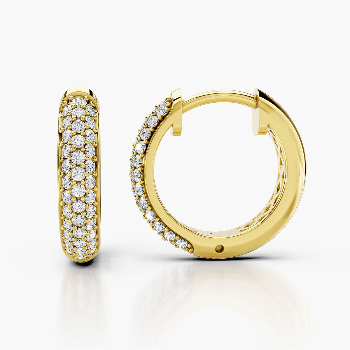 Aurelia Pavé Diamond Hoop Earrings