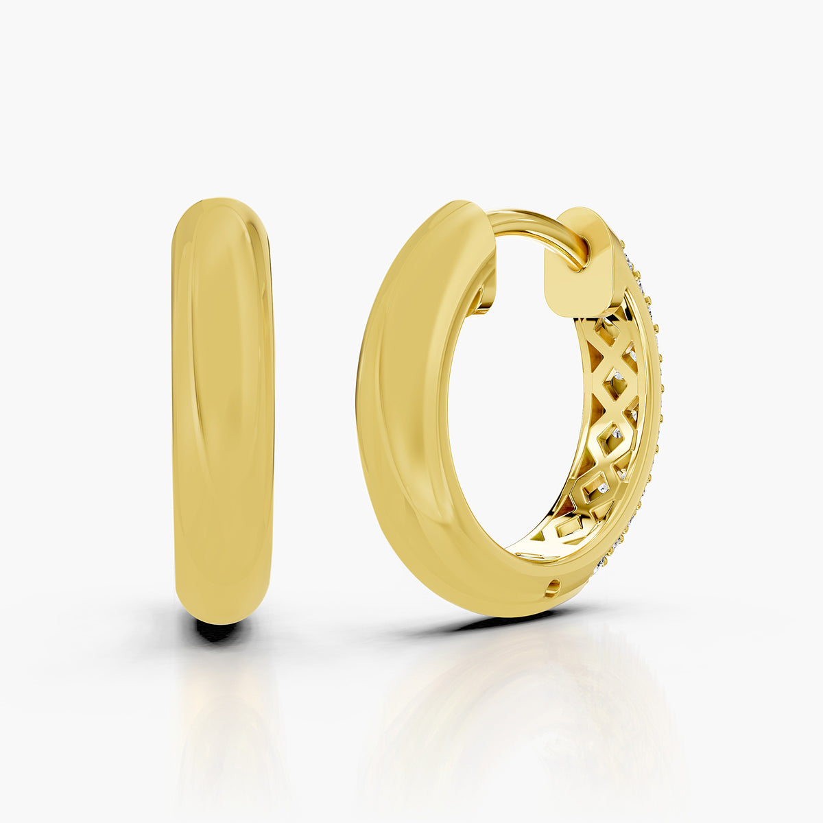 Aurelia Pavé Diamond Hoop Earrings