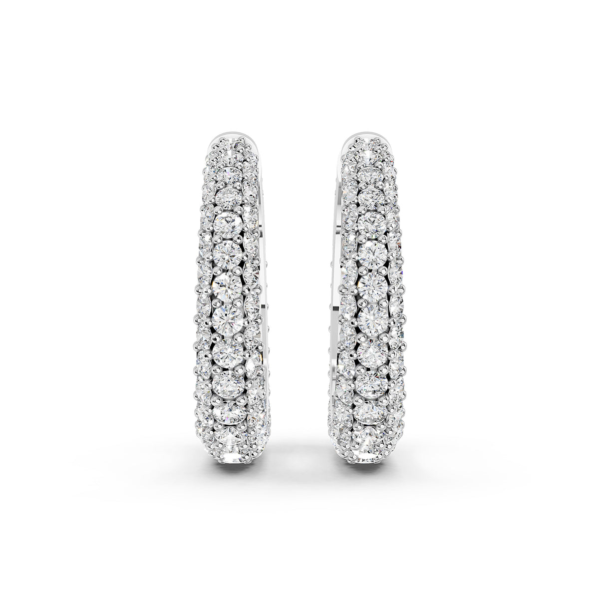 Aurelia Triple Pavé Hoop