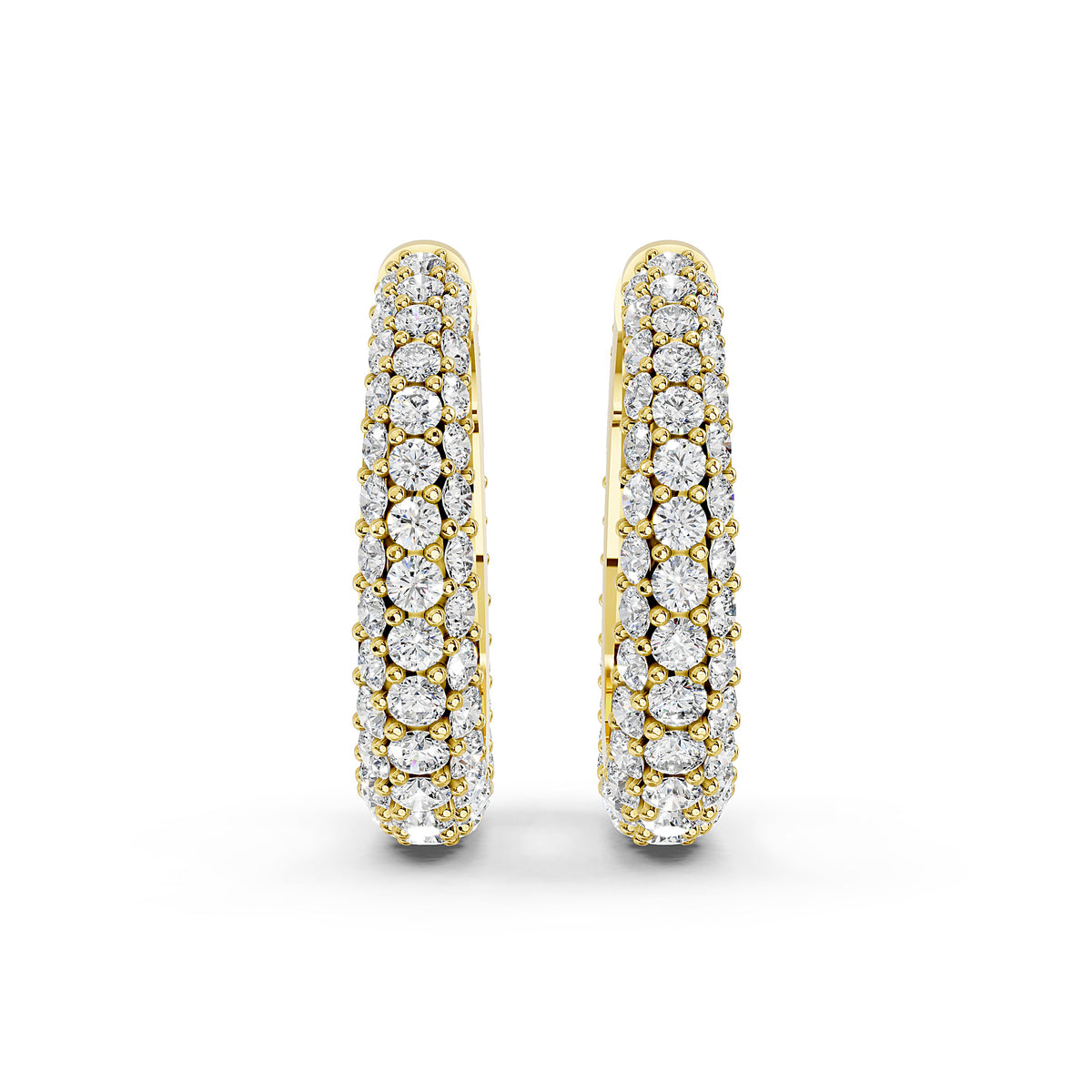 Aurelia Triple Pavé Hoop