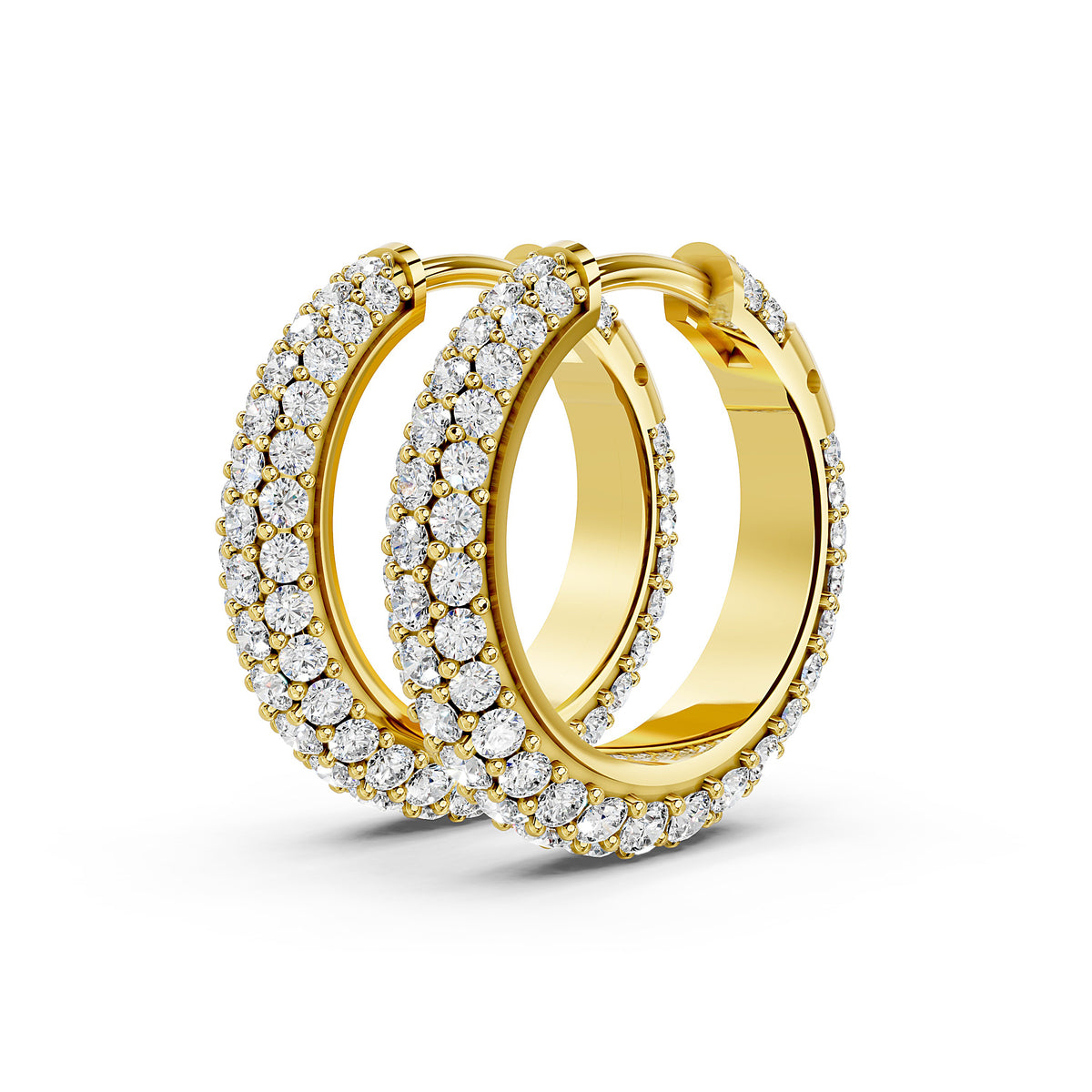 Aurelia Triple Pavé Hoop
