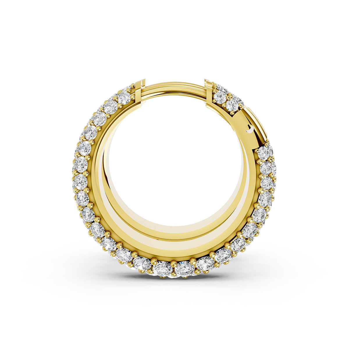 Aurelia Triple Pavé Hoop