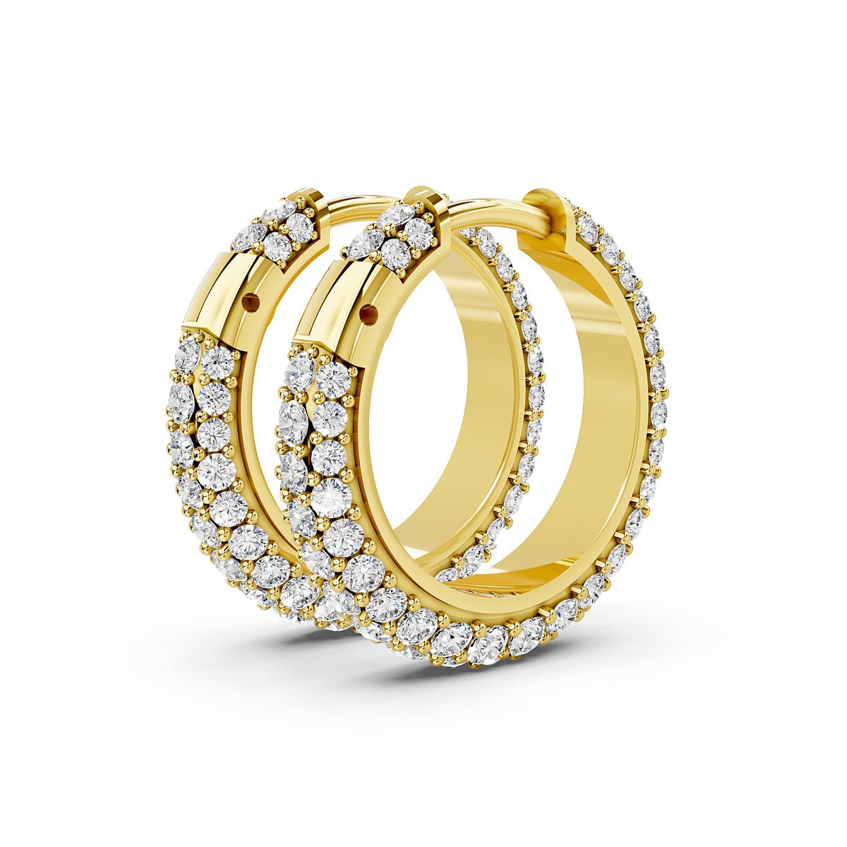 Aurelia Triple Pavé Hoop