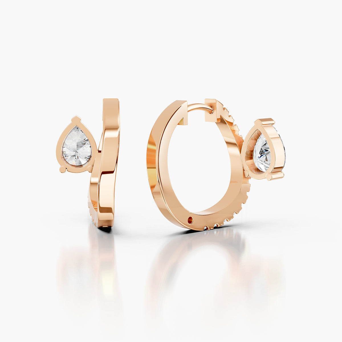 Liora Pear Drop Hoop
