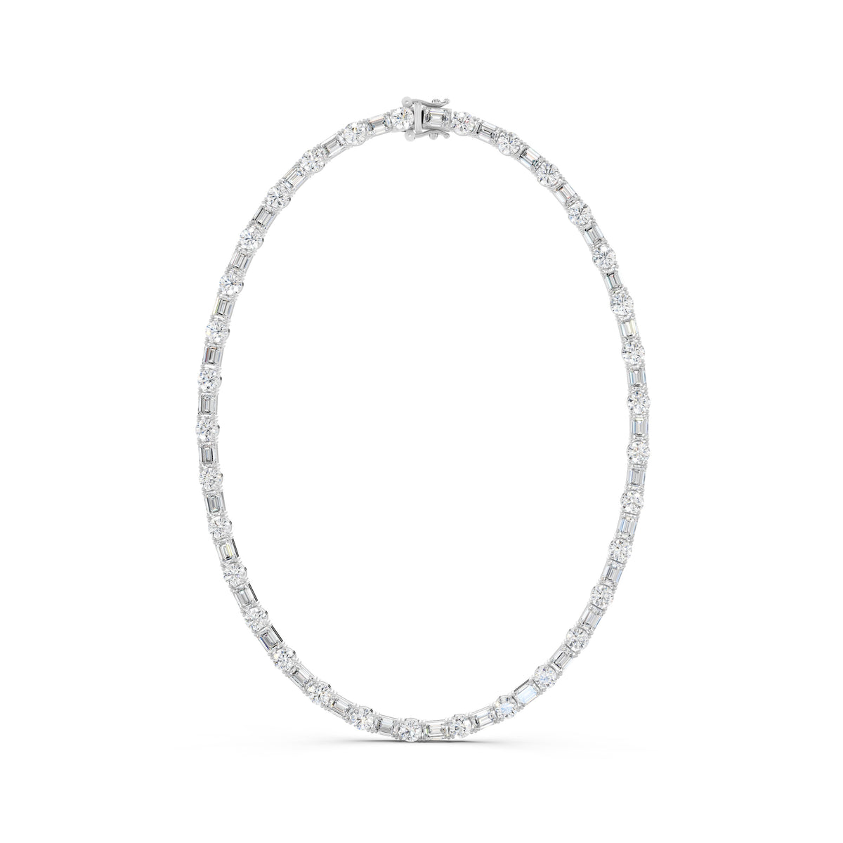 Aveline Alternating Tennis Necklace