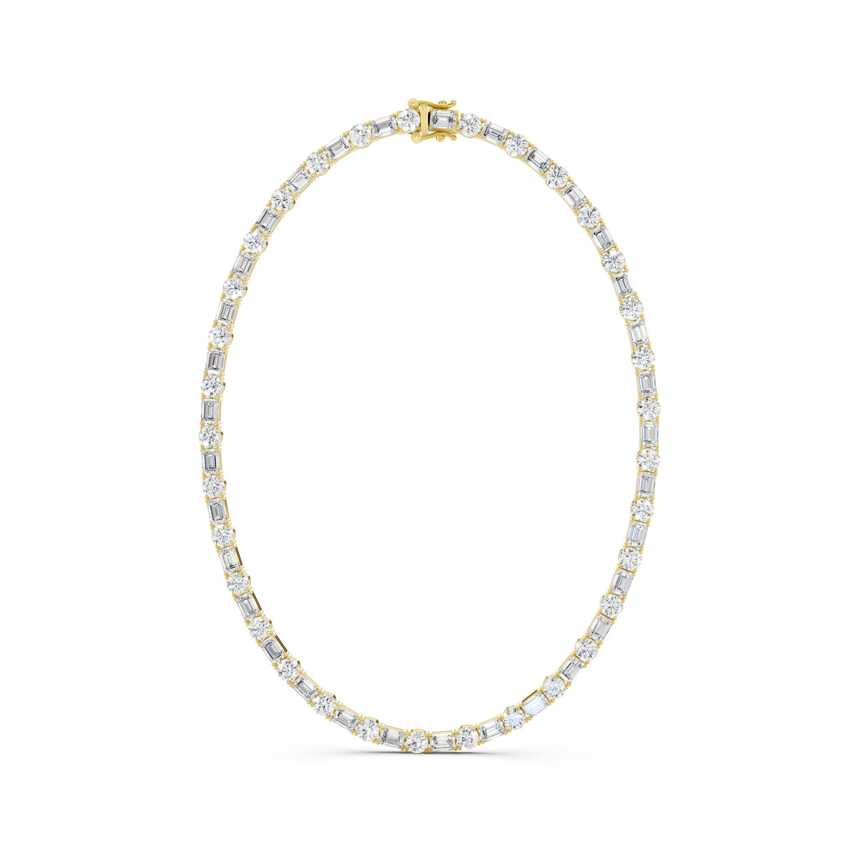 Aveline Alternating Tennis Necklace