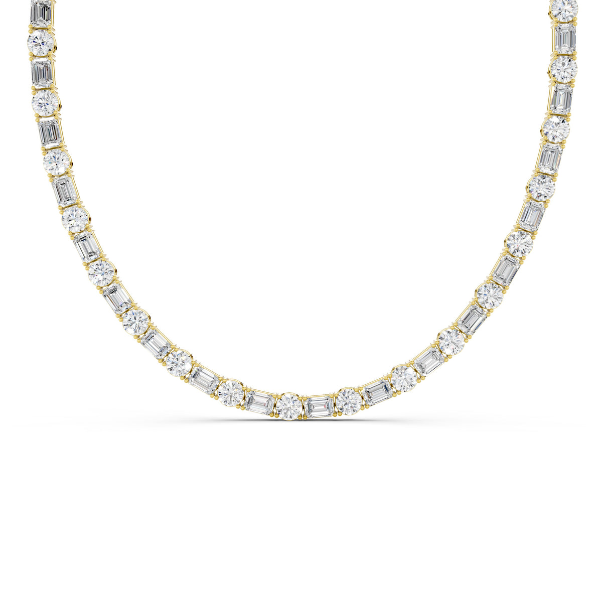 Aveline Alternating Tennis Necklace