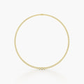 Aldridge Tennis Necklace featuring round lab-grown diamonds in a gold setting, ideal for special occasions and everyday wear.