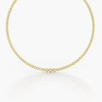 Aldridge Tennis Necklace featuring brilliant lab-grown diamonds in a gold setting, perfect for special occasions.