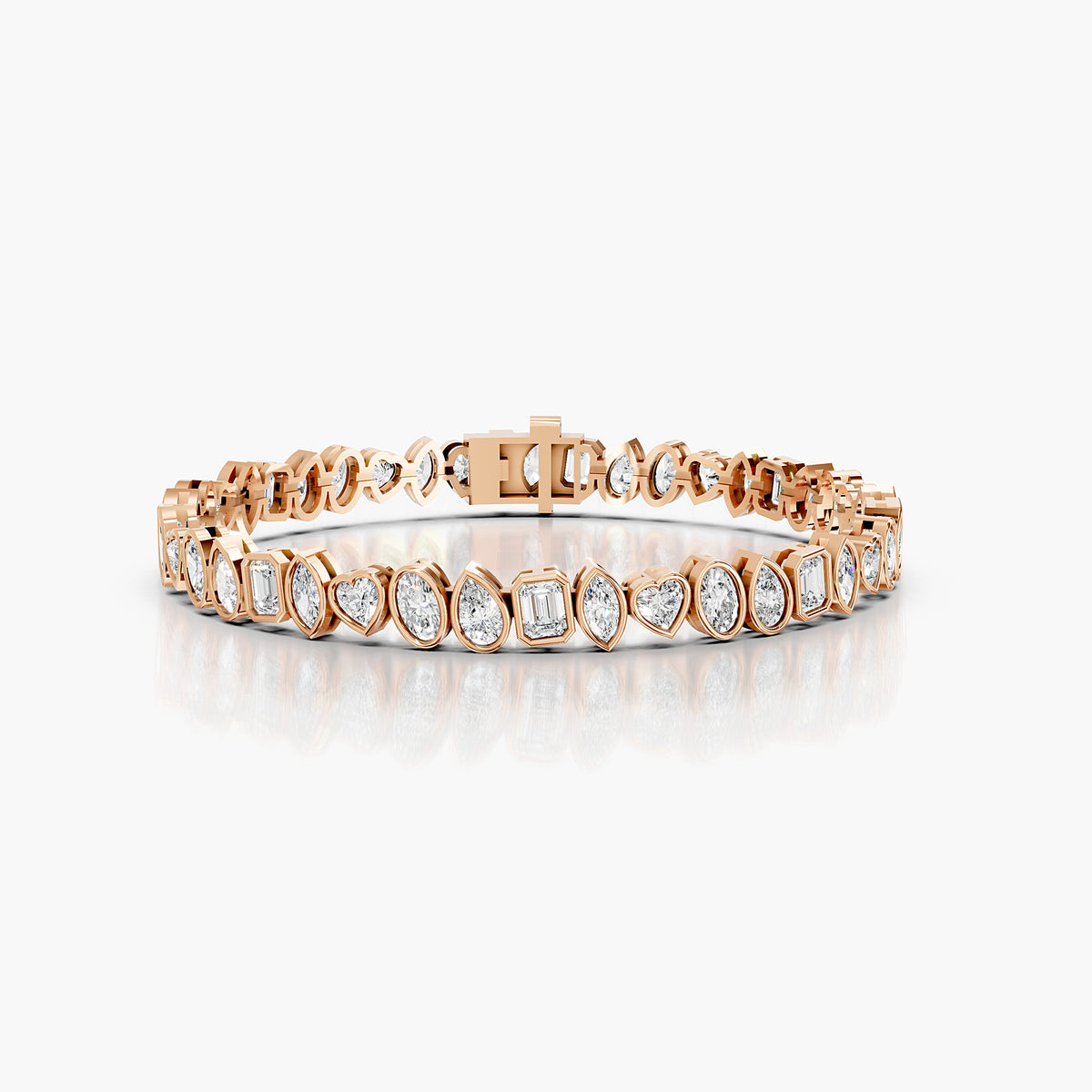 Avery Mixed-Cut Diamond Tennis Bracelet