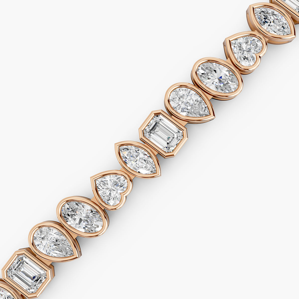 Avery Mixed-Cut Diamond Tennis Bracelet