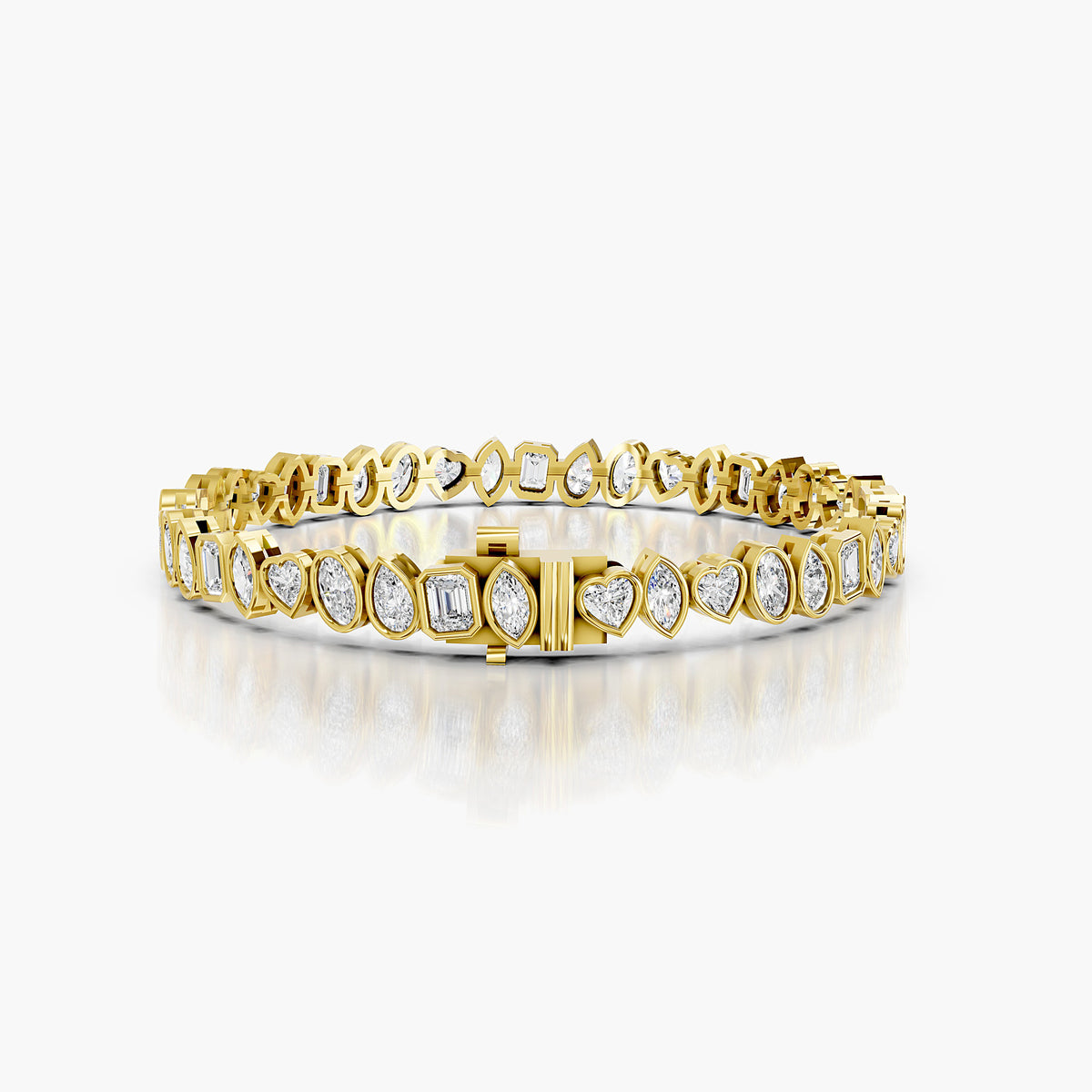Avery Mixed-Cut Diamond Tennis Bracelet