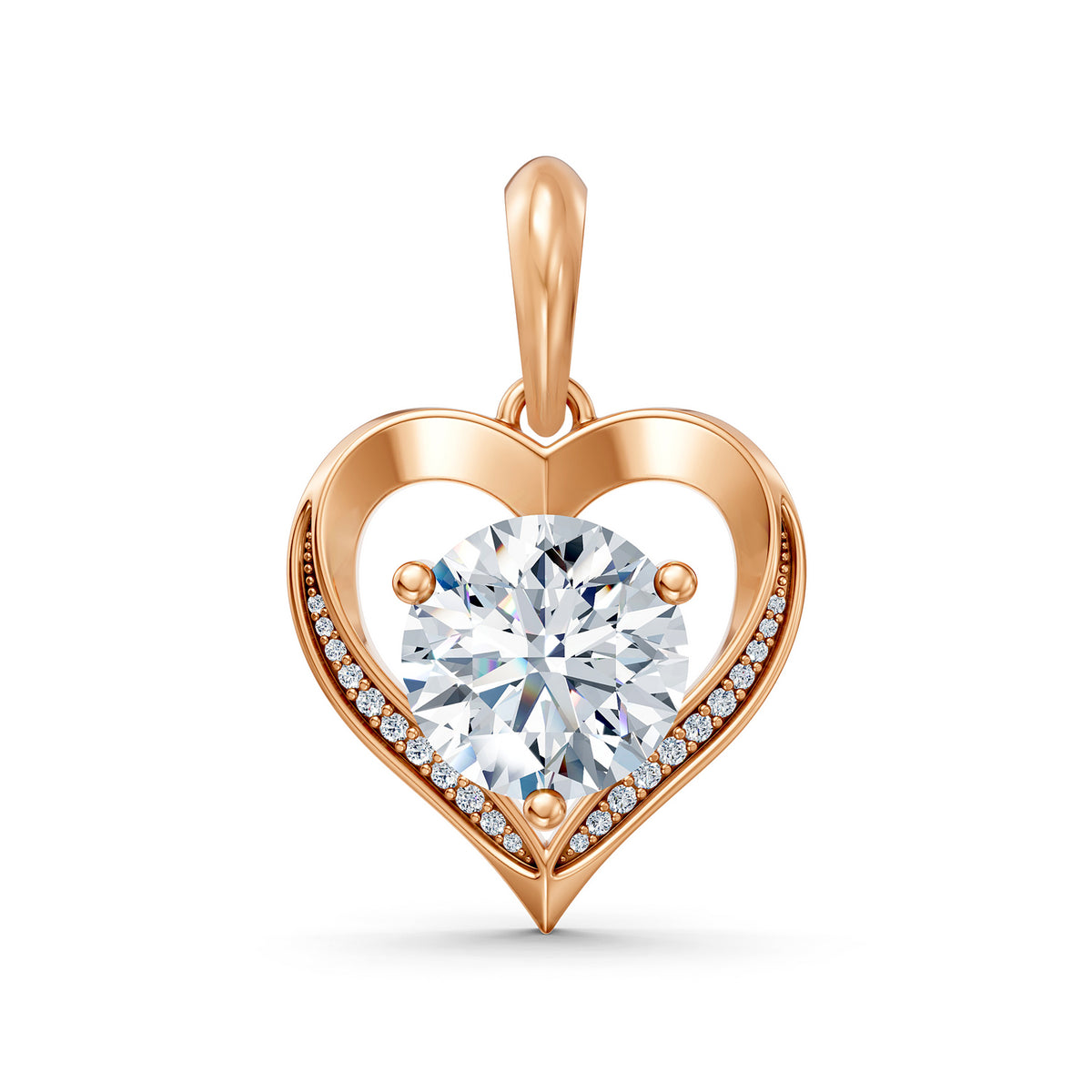 Amity Heart Diamond Pendant