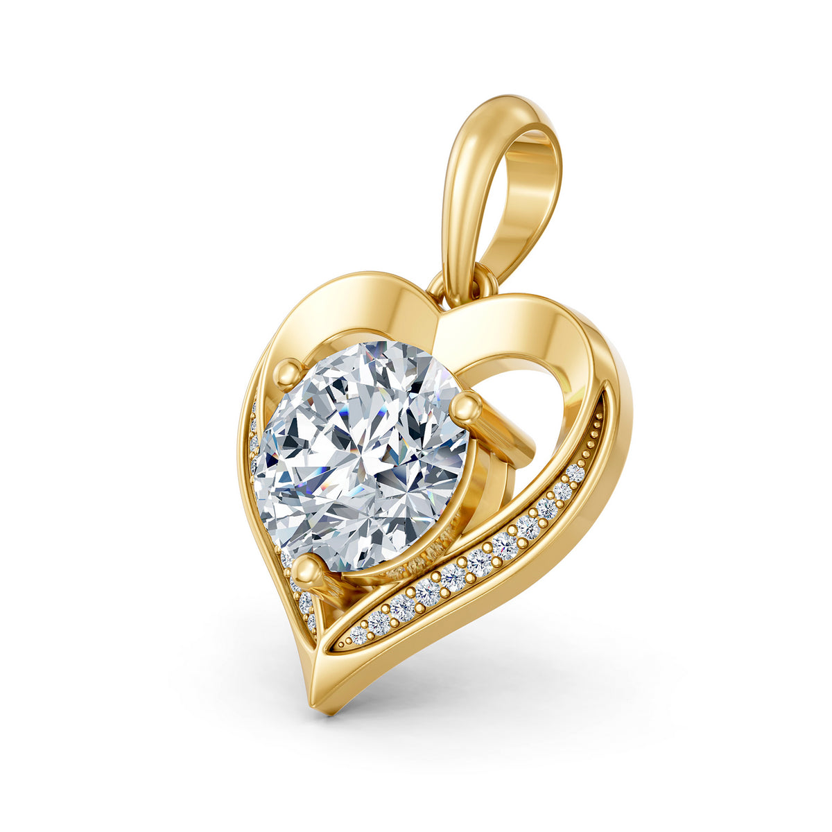 Amity Heart Diamond Pendant