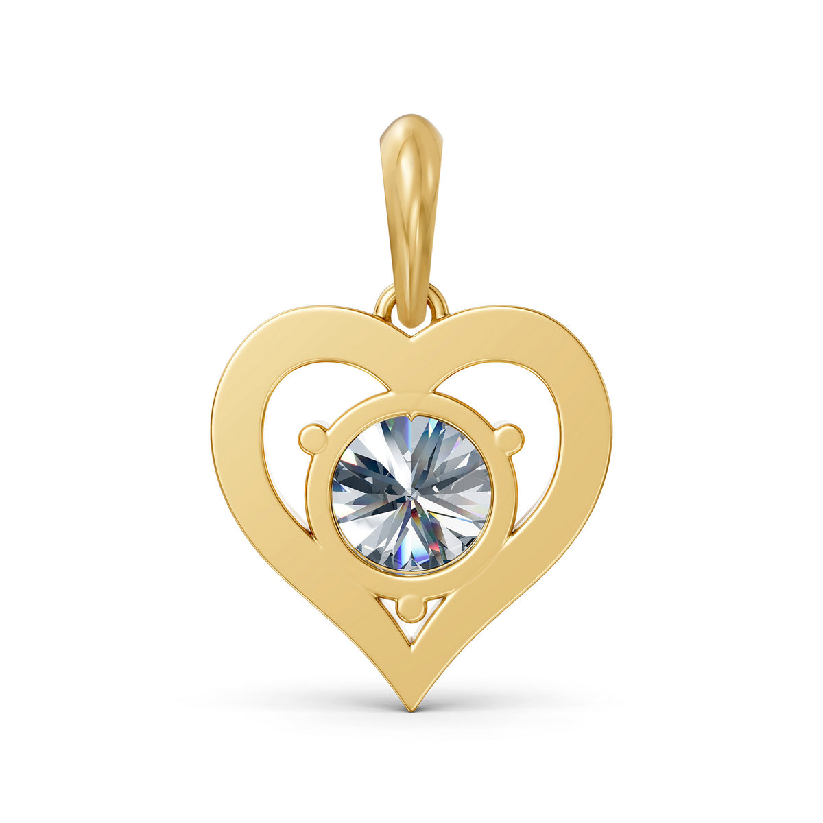 Amity Heart Diamond Pendant