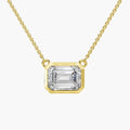 Thea Emerald-Cut Diamond Necklace